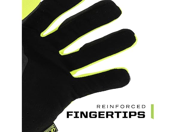 (3-Pairs) Mechanix Wear Hi-Viz FastFit Gloves  Lg