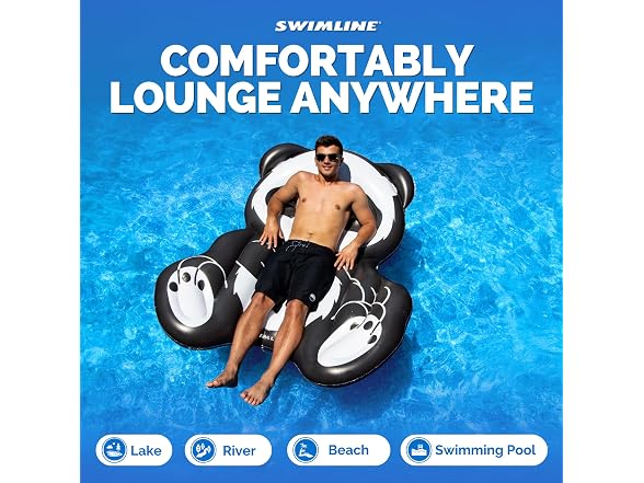 Swimline Inflatable Panda Pool Float