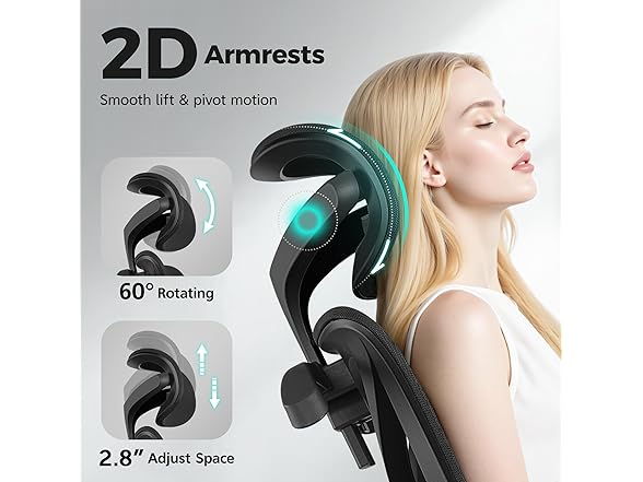 Ergonomic Office Chair High Back Desk Chair with Lumbar Supp (Open Box)