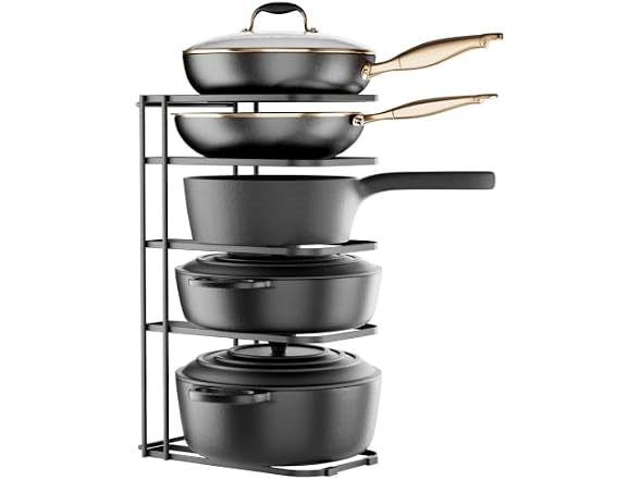 5-Tier Pot and Pan Organizer 13.6"