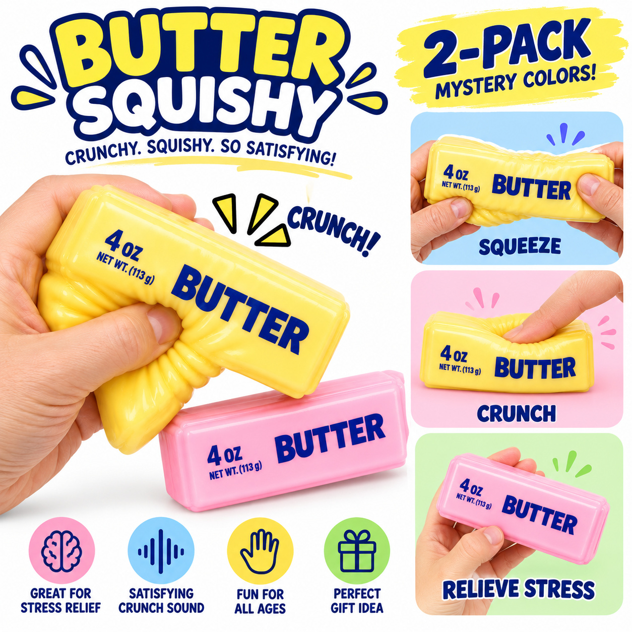 Butter Crunch Squishy 2-Pk - Gallery 6
