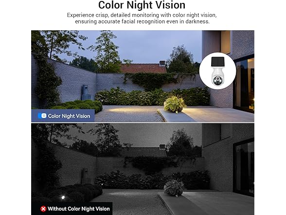 GlowPop Smart AI Motion Detection Security Camera