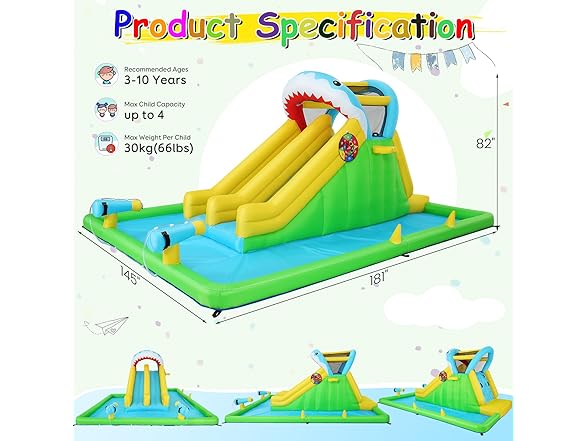 Shark Attack Fun Zone Bounce House