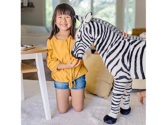 Melissa & Doug Giant Striped Zebra