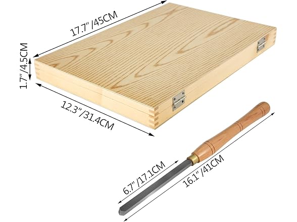 8 Piece Wood Lathe Chisel Set, HSS Steel Wood