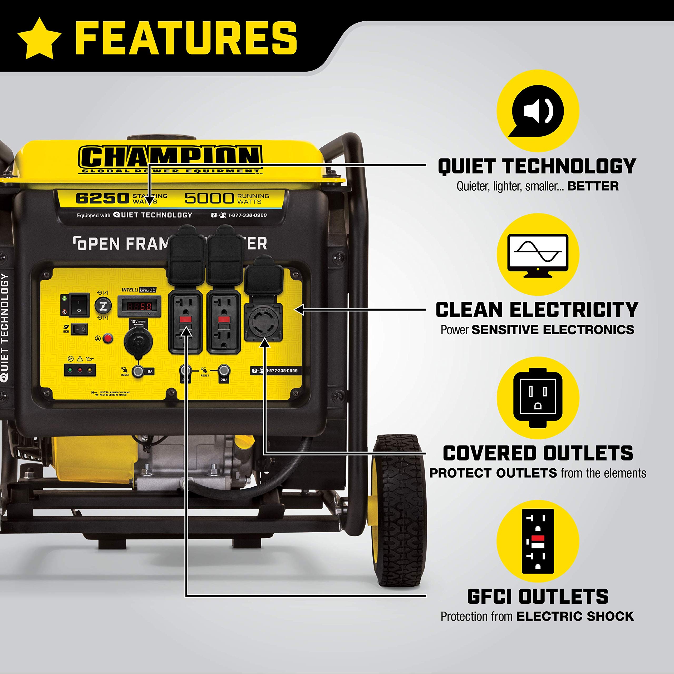 Champion Power 6250W Open Frame Inverter - Gallery 16