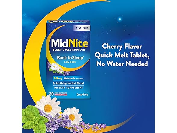Midnite MDI-35030 4 Pack Back To Sleep, Melatonin 4 Pack