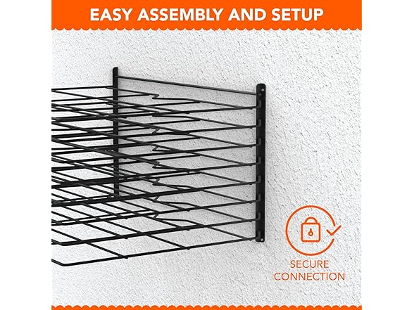 Wall-Mounted Art Drying Rack, 8-Shelves