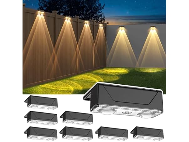 $16.99, Was $26.99, 37% Off! Solar Outdoor Fence Lights dealfomo