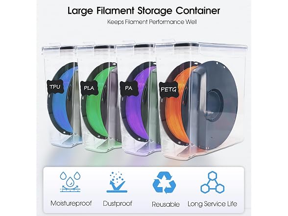Filament Storage Box 4 Pack 4L Airtight