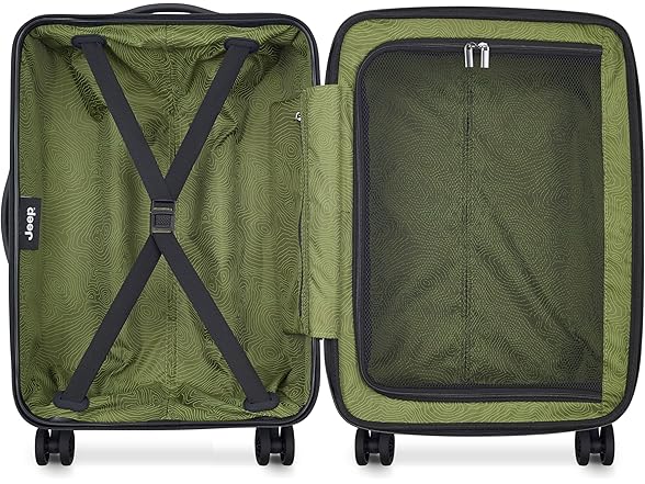 Jeep JH004C Hardside Expandable Luggage Carry-On 20"