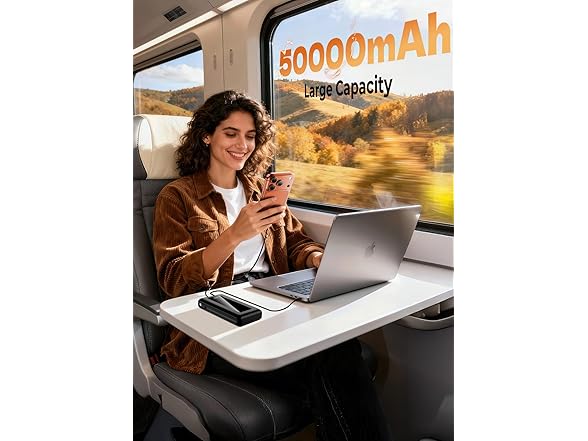 JKELAR 50000mAh Power Bank with Cables