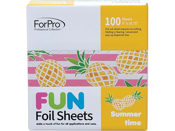 ForPro FUN Summertime 5" Foil Sheets,