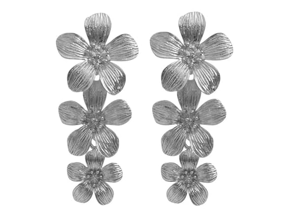 ZZFENGKR Bohemian Flower Earrings for Women 18K G