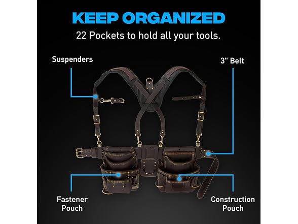 OX OX-P263609 Large OX Pro Oil?Tanned Leather Carpenter T