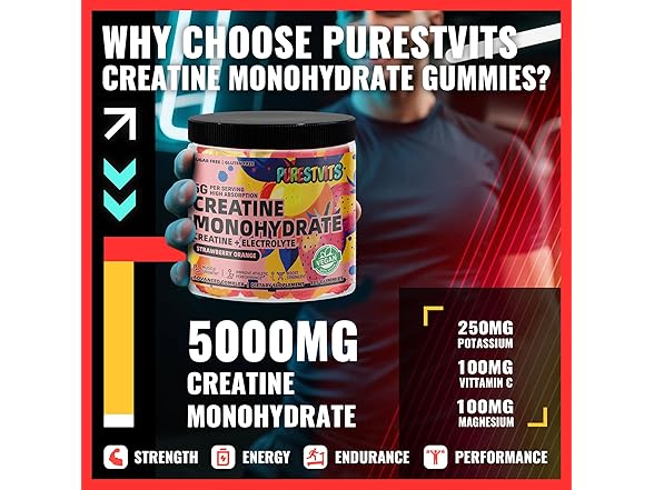 PURESTVITS Creatine Monohydrate Gummies