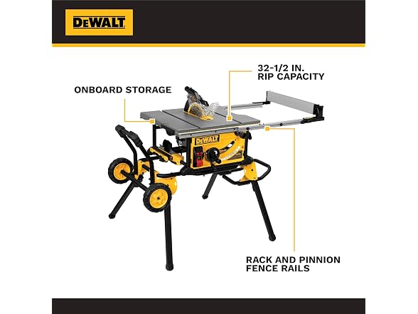 DEWALT DWE7491RS Table Saw 10in w/Stand