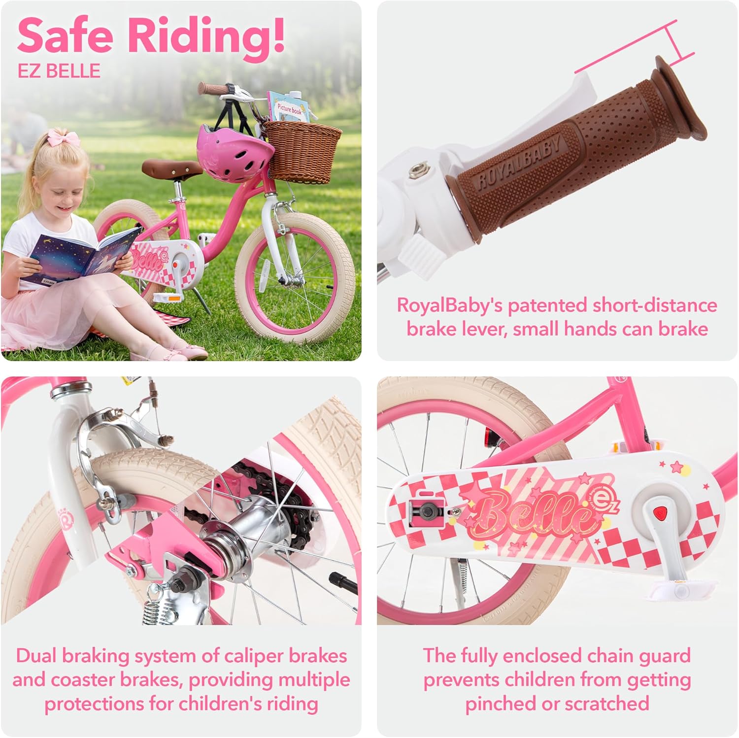 RoyalBaby Girls 14" Belle Bike - Gallery 18