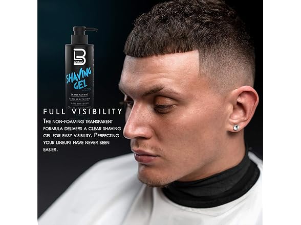 (3 Pack) Level 3 Transparent Shaving Gel, Aqua, 16.9 oz