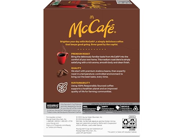 McCafe Premium Roast 96 K Cup Pods