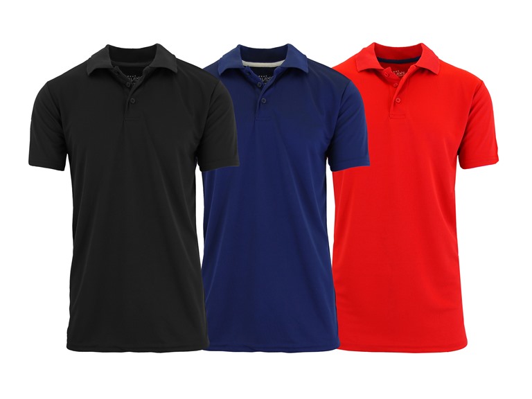 3Pk Mens S/S Performance Polo