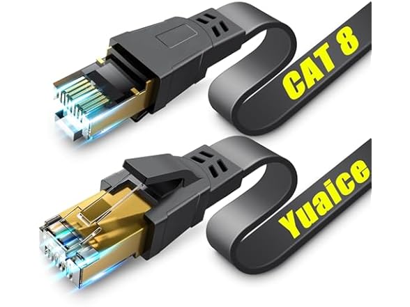 30FT High Speed Flat Cat 8 Ethernet Cable