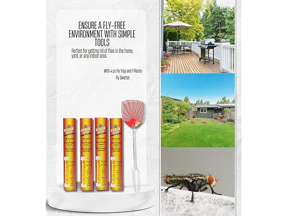 GROVE 4X Starbar Fly Sticky Fly Trap Bundle