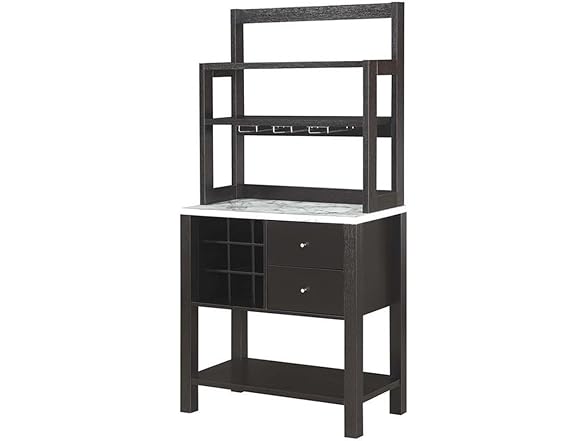 Convenience Concepts Newport Serving Bar Cart