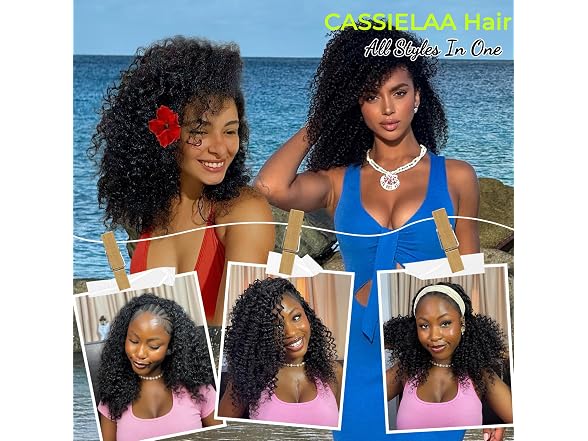 20 | Inch Kinky Curly Half Wig