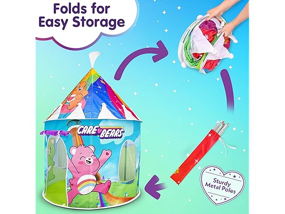 Care Bears Castle Tower Pop-Up Tent for Kids