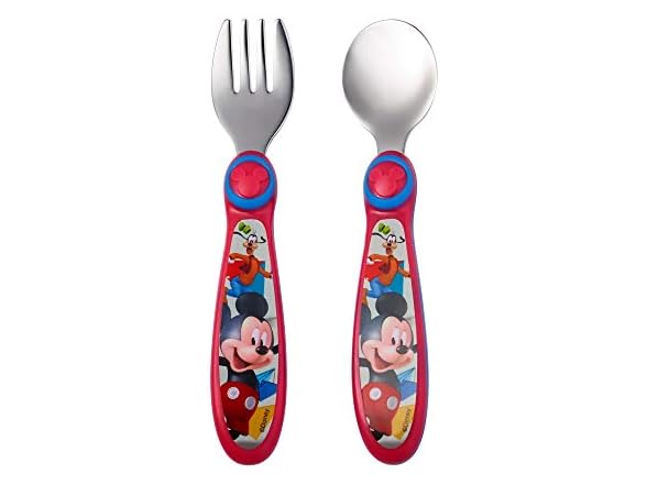 Disney The First Years Baby Mickey Mouse SS Flatware