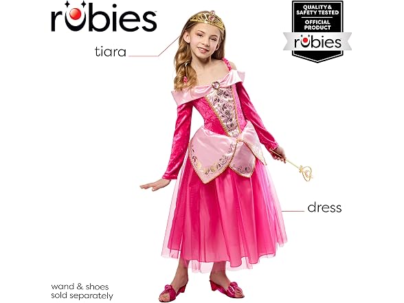 Rubies Pink Princess Costume Dress for (XX-Small)