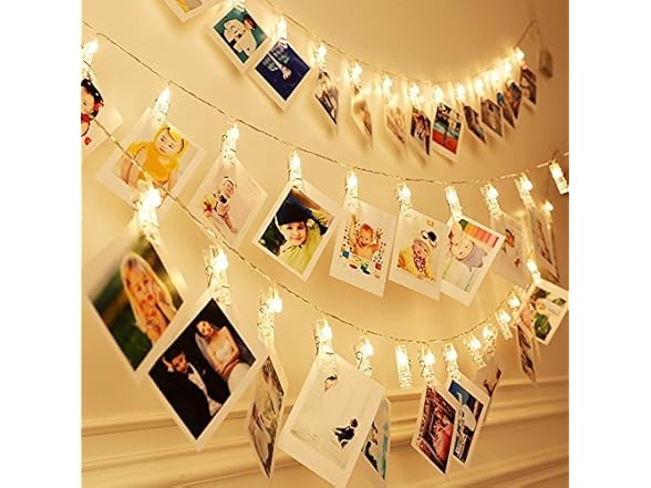 Photo Clips String Lights 20LED Warm