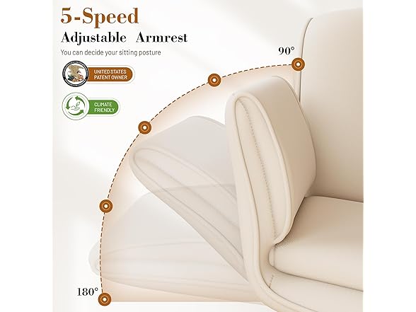 HeroSet W0893 Criss Cross Chair with Wheels Armrests 3