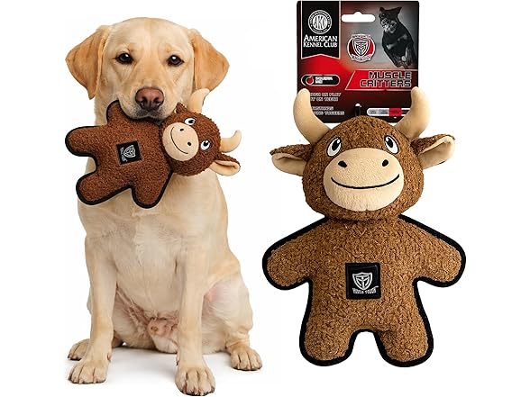American Kennel Club Plush Dog Toy Bull
