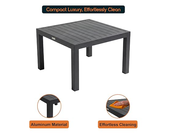 LeisureMod All-Weather Outdoor Coffee Table