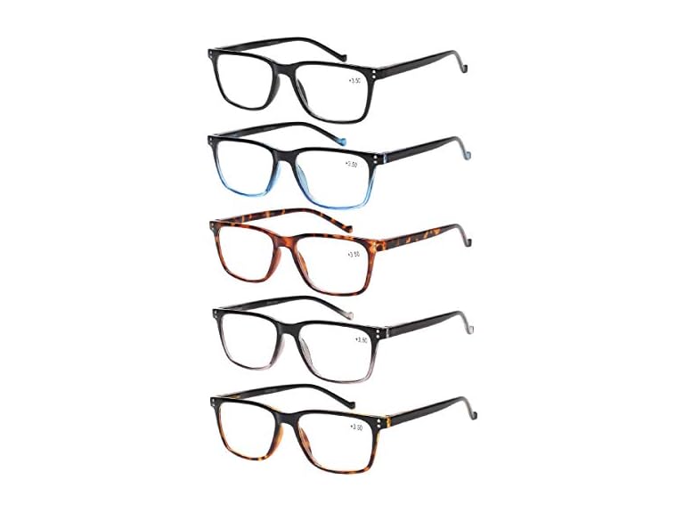 10 Pack Spring Hinge Reading Glasses