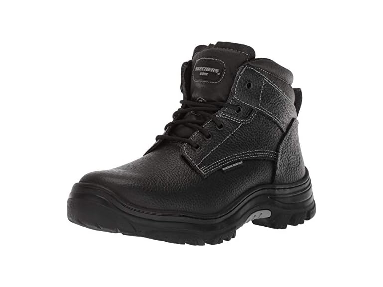 Skechers Men's Burgin-Tarlac Industrial Boot, Black, 10 Wide