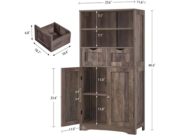 TEENFON Tall Storage Cabinet