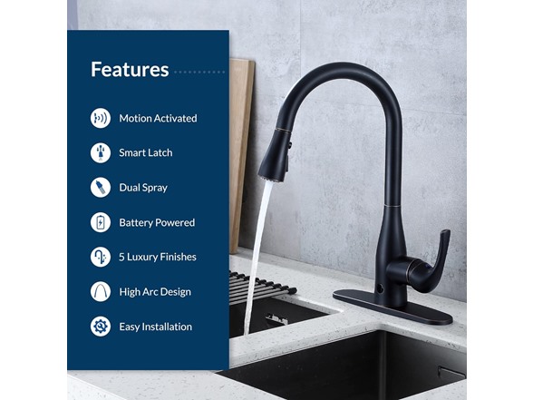 FLOW Hands-Free Motion Sensing Faucet, Chrome