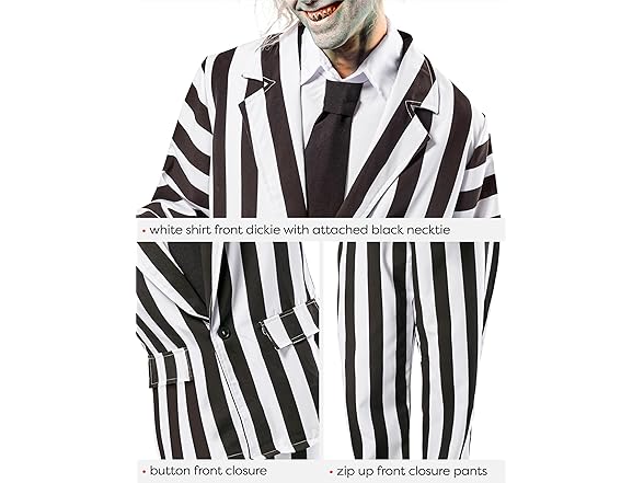 Rubies Rubies Beetlejuice: Beetlejuice Costume for Adults