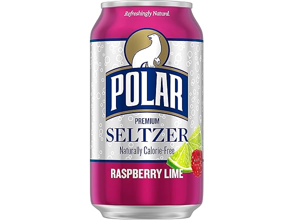 18PK Polar Seltzer Water Raspberry Lime, 12 fl oz