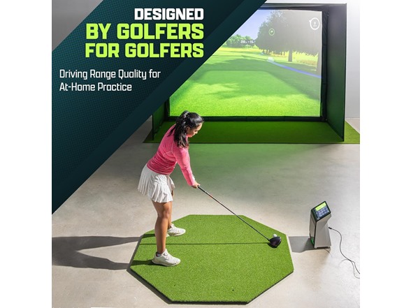 GoSports Golf Hitting Mat - PRO 5 x 5 ft Octagon