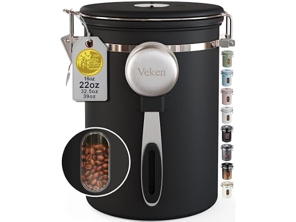 Veken Coffee Canister with Window