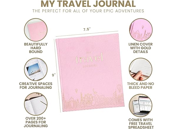 Inspired Ink Travel Journal for Women