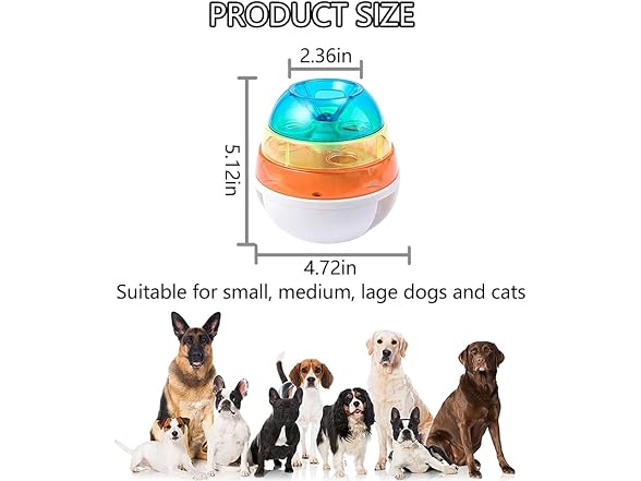 Egg Shape IQ Tumble Food Dispensing Tumbler B