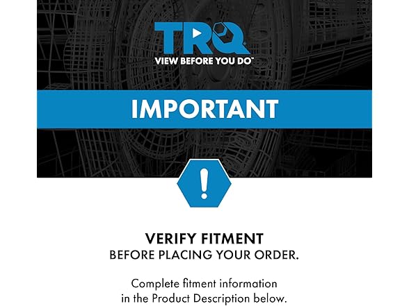 TRQ Front and Rear Complete Strut Assembly