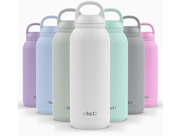 Ello Cooper Twist Bottle, 40 oz, White