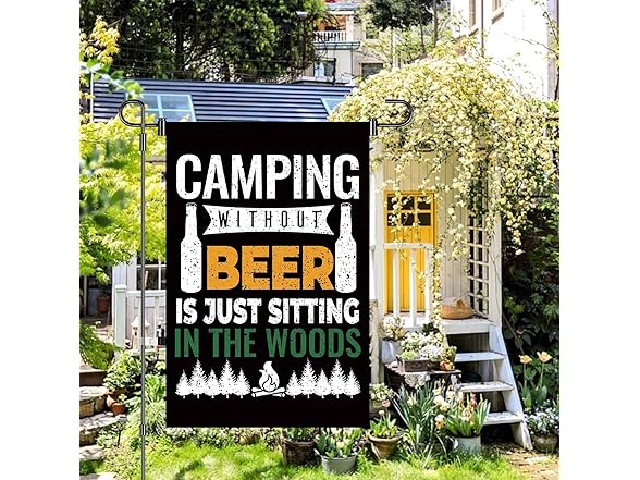 Never Stop Exploring Garden Flag 12x18