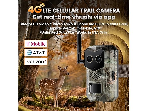 SYCAMTC 4G Cellular Trail Camera
